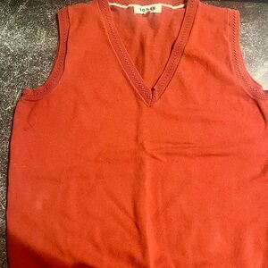 Boden Brown Sleeveless Knit Top